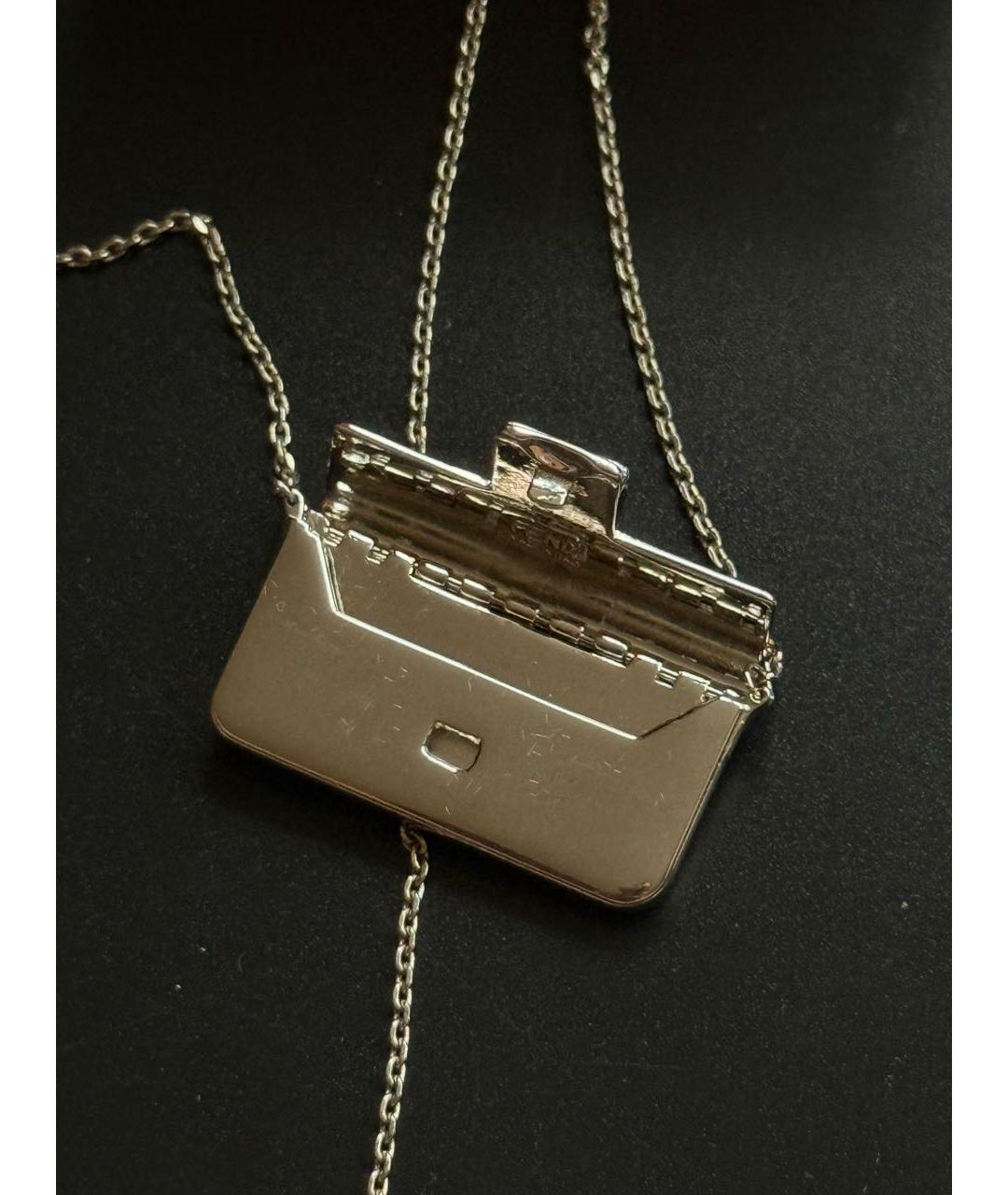 FENDI Серебряная подвеска, фото 5