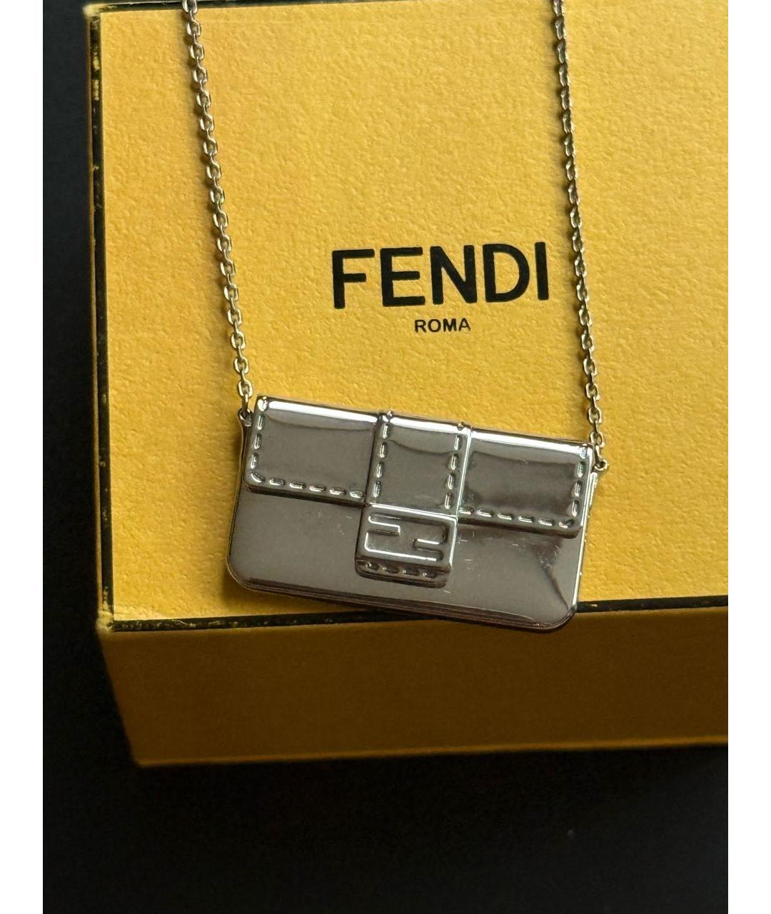 FENDI Серебряная подвеска, фото 3