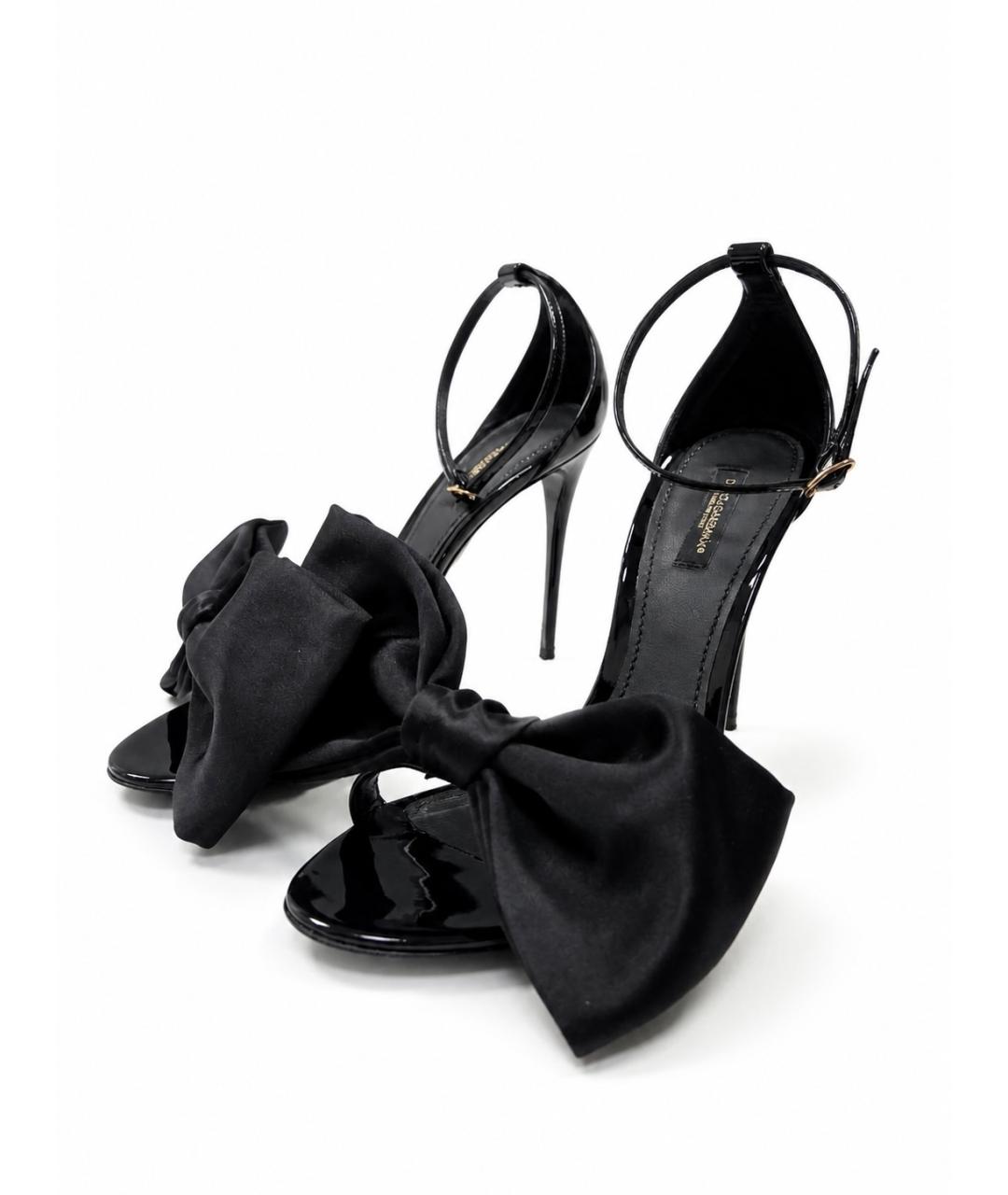 DOLCE&GABBANA Черные туфли из лакированной кожи, фото 4