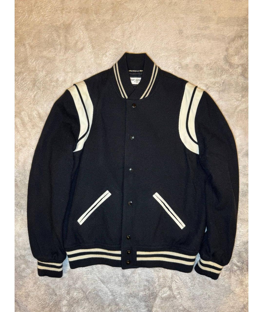 SAINT LAURENT Черная хлопковая куртка, фото 7