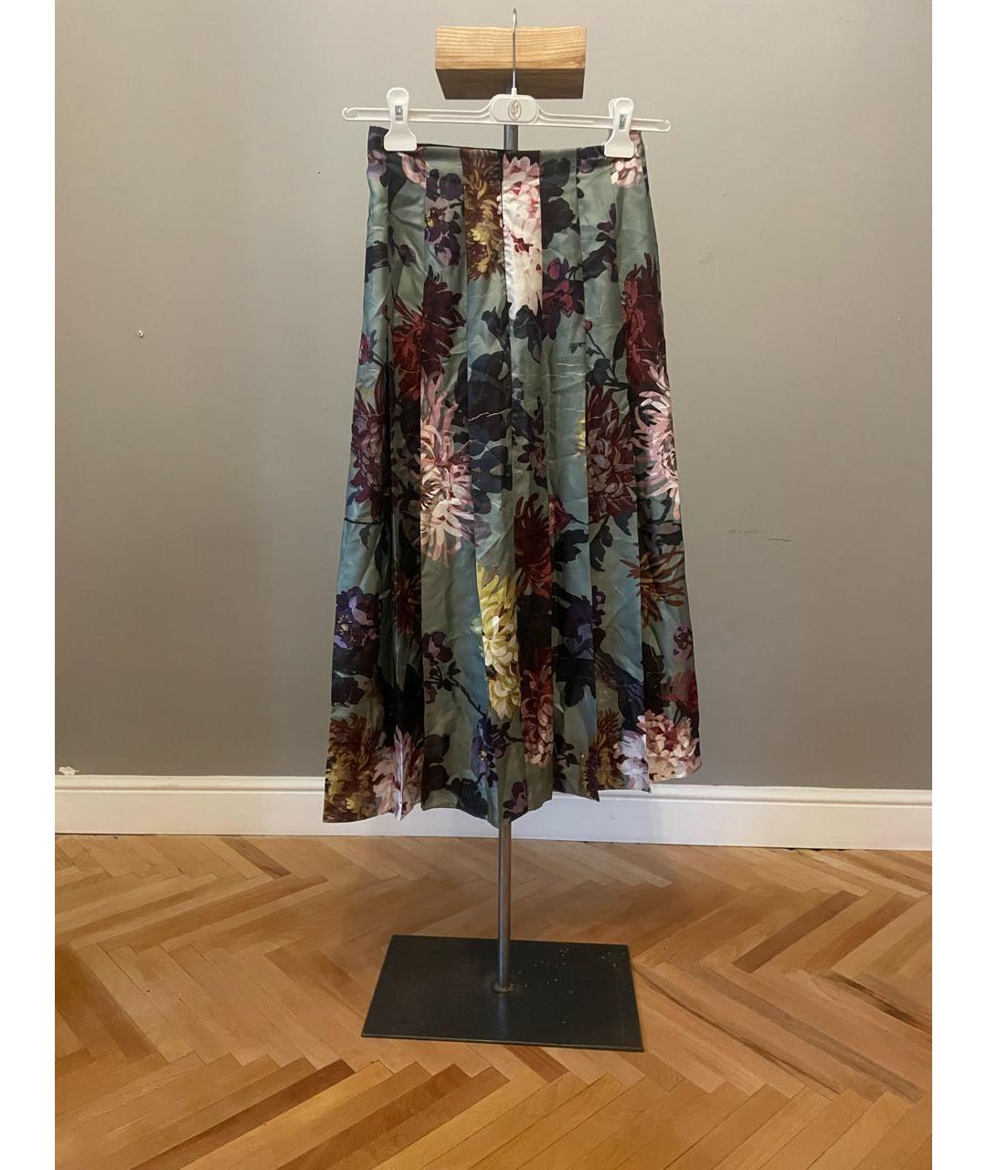 GUCCI Мульти шелковый костюм с юбками, фото 6