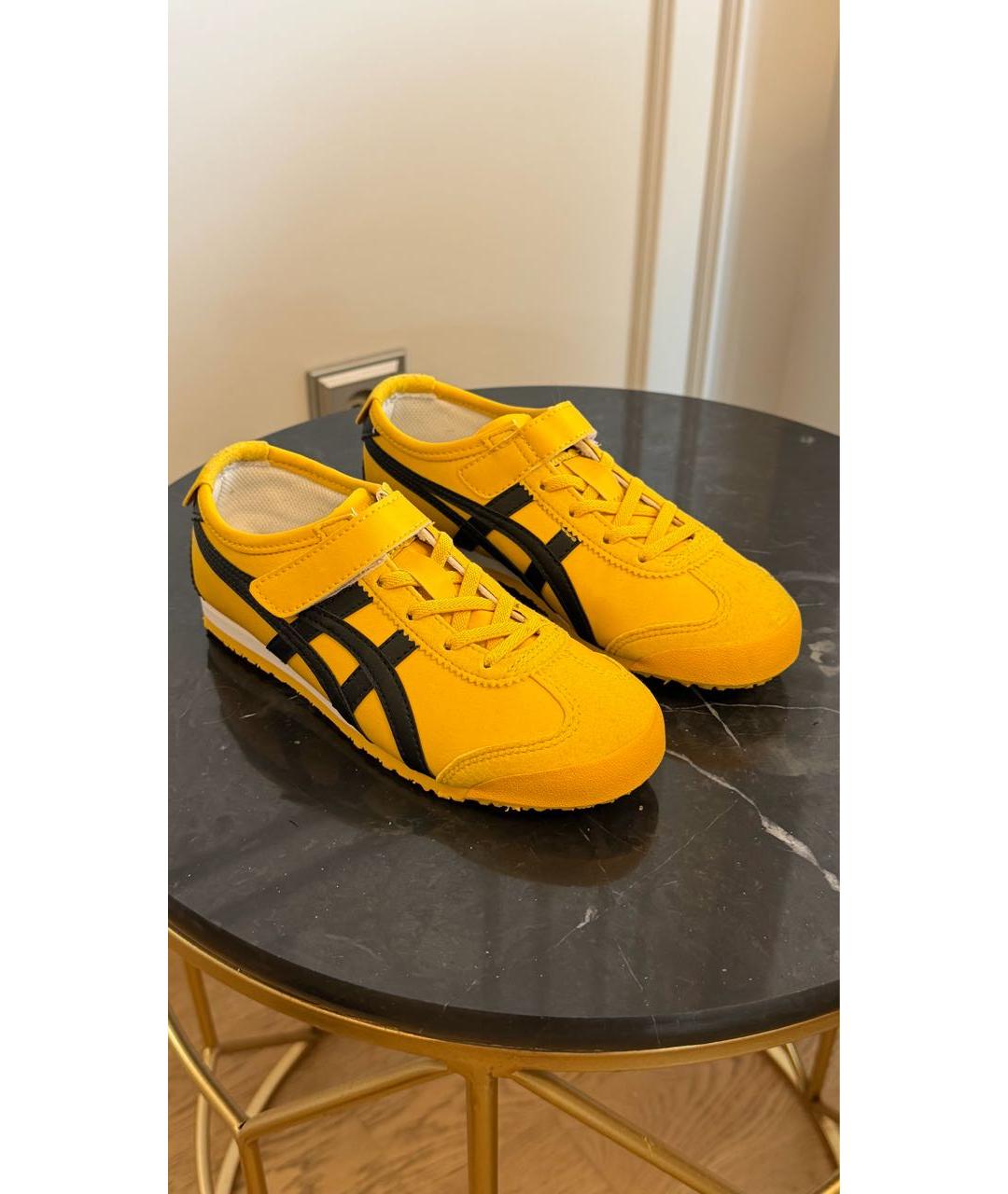 ONITSUKA TIGER Желтые кеды из искусственной кожи, фото 2