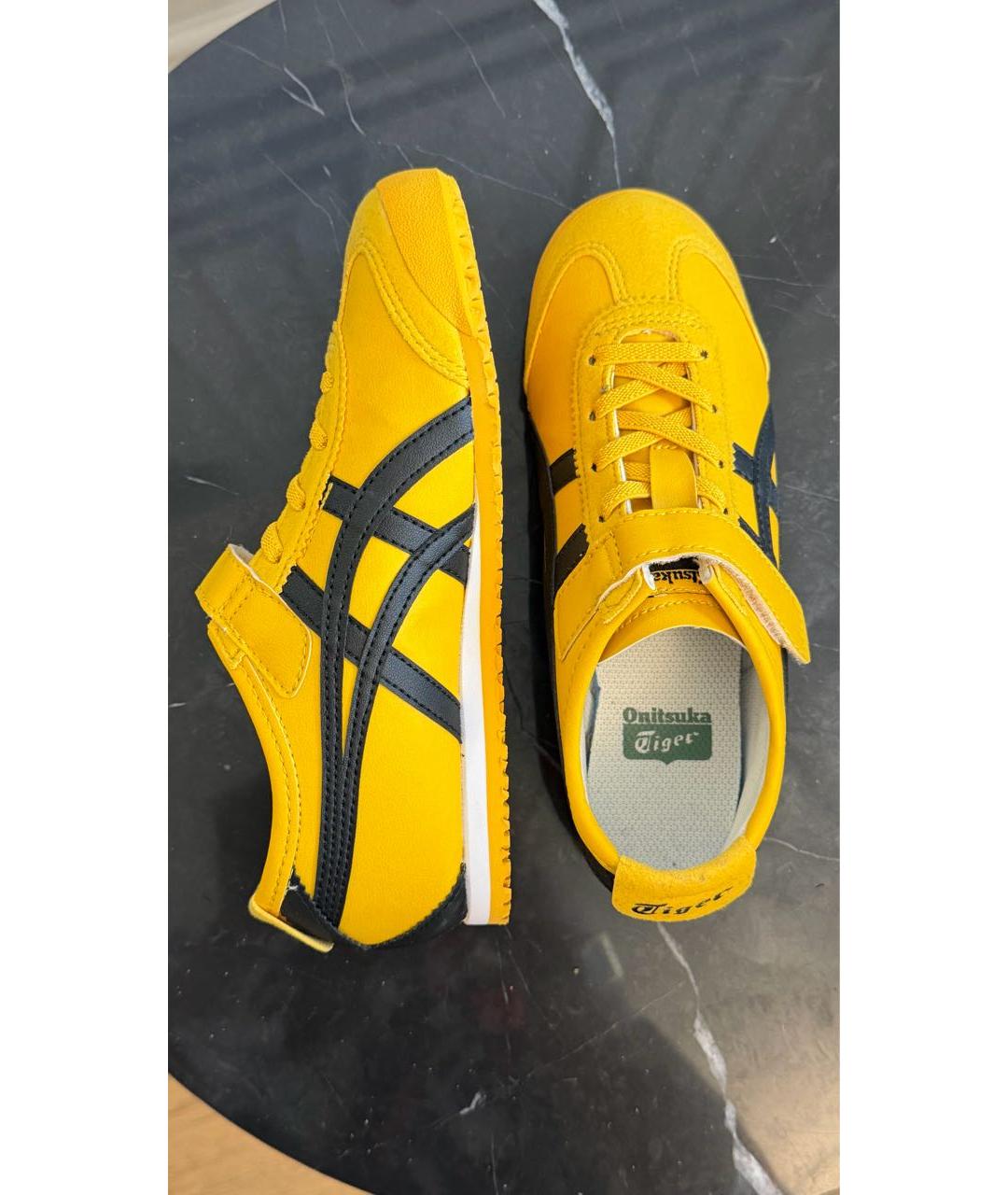ONITSUKA TIGER Желтые кеды из искусственной кожи, фото 5