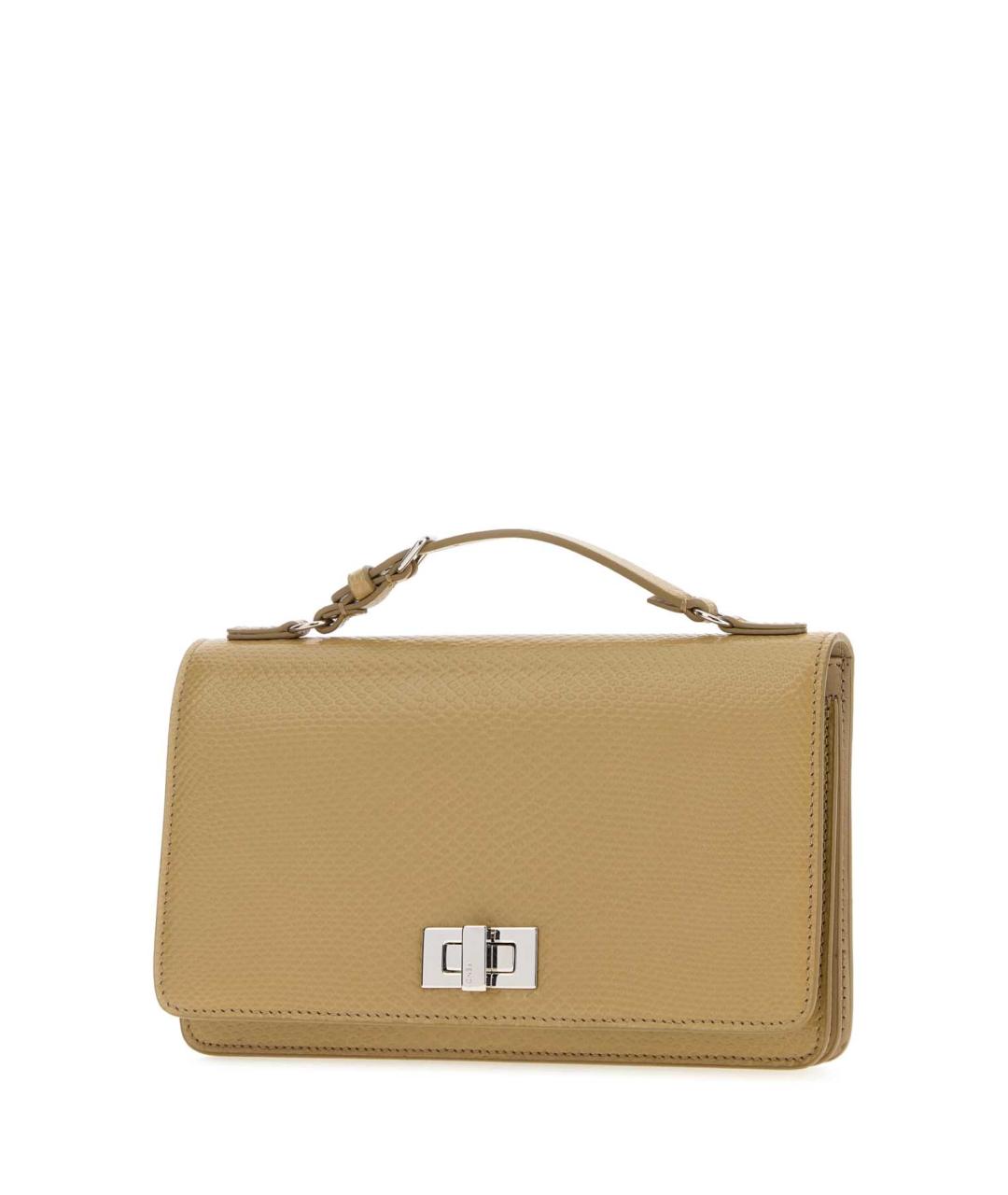 FENDI Бежевый кожаный кошелек, фото 2