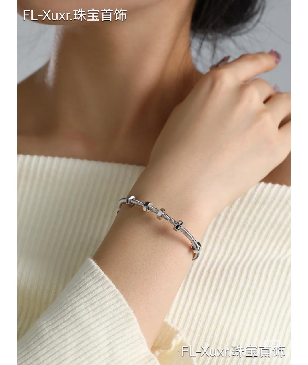 CARTIER Серебряный браслет из белого золота, фото 5
