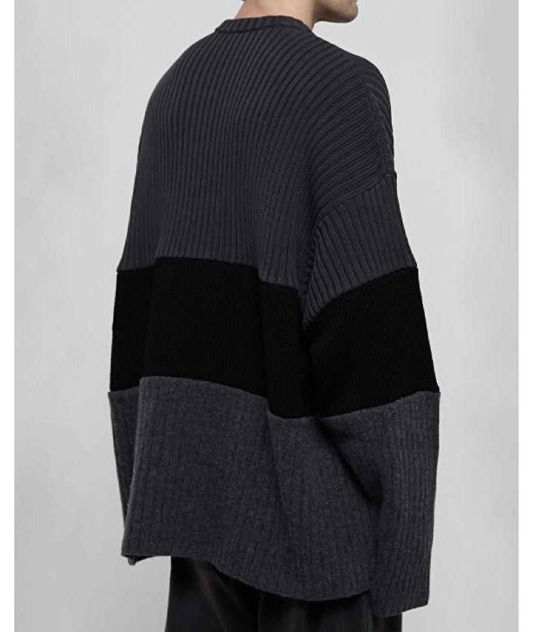 BALENCIAGA Черный хлопковый джемпер / свитер, фото 5