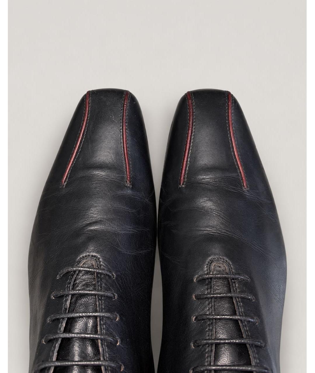 DOLCE&GABBANA Черные кожаные туфли, фото 6