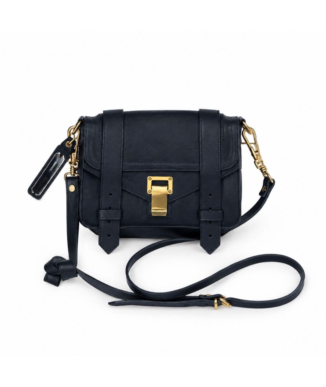PROENZA SCHOULER Темно-синяя кожаная сумка через плечо, фото 8