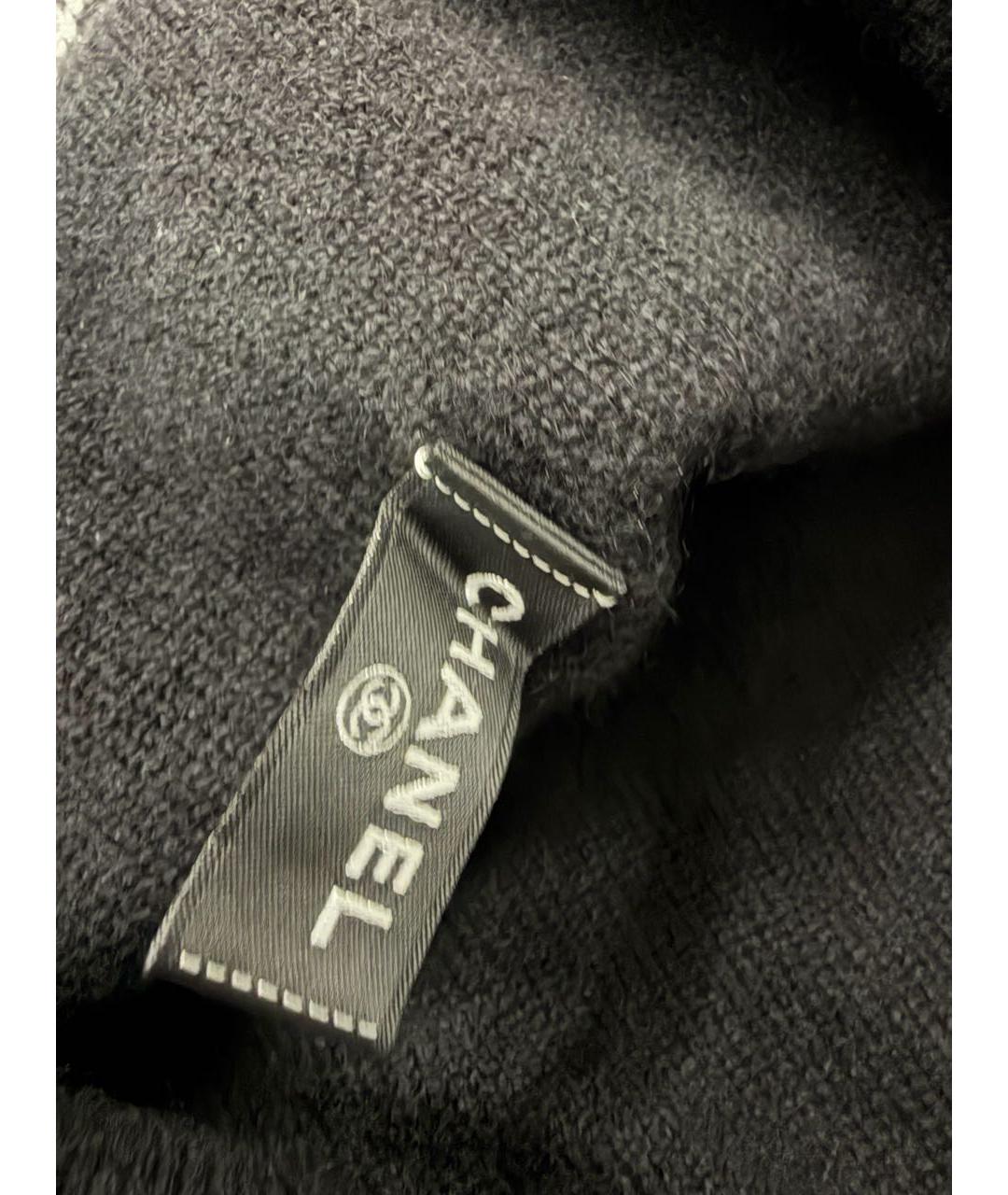 CHANEL Черная кашемировая шапка, фото 3
