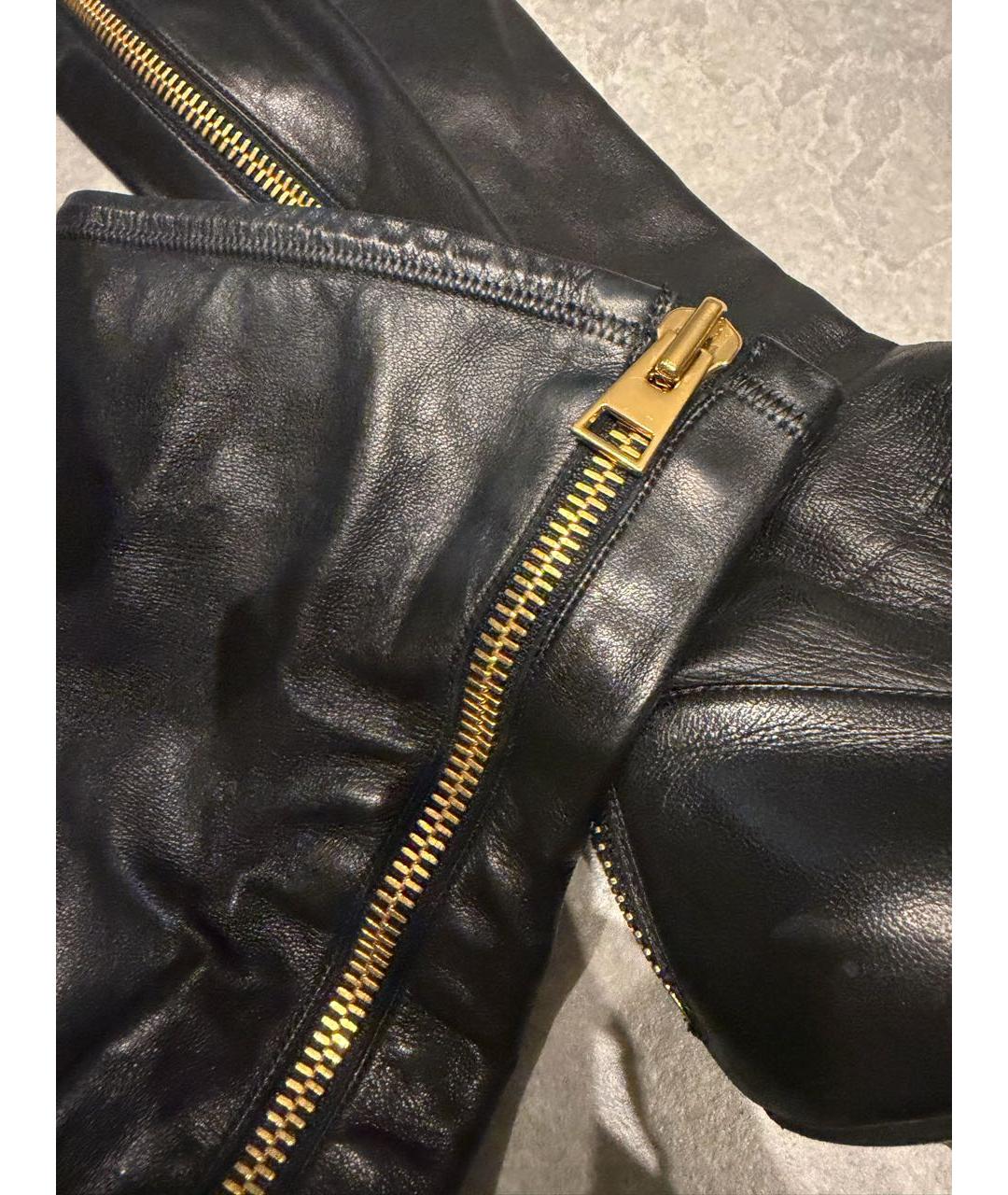 TOM FORD Черные кожаные ботфорты, фото 3