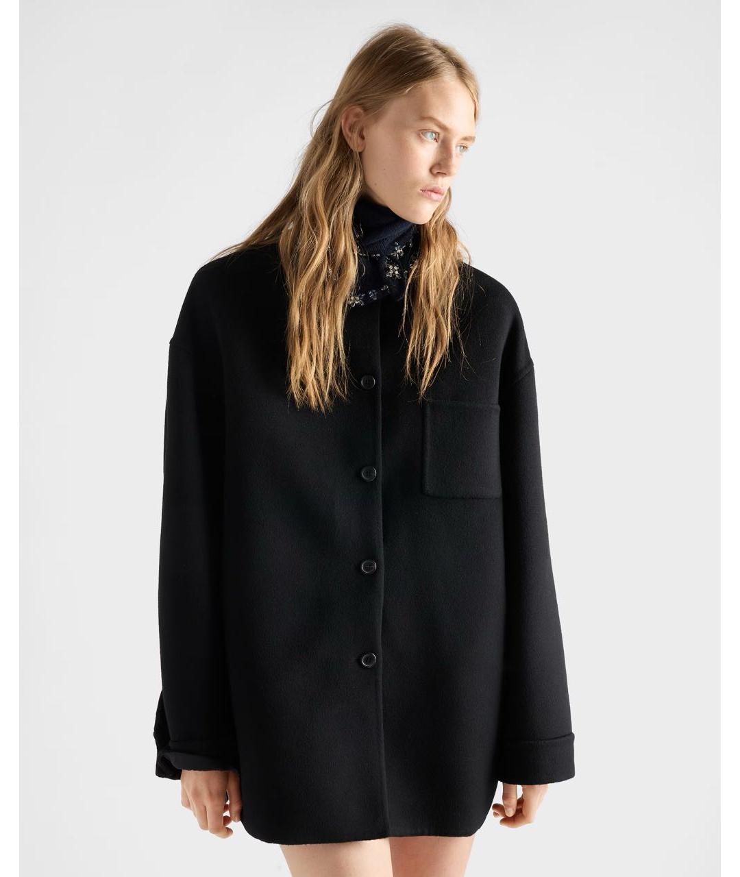 PRADA Черная шерстяная куртка, фото 3