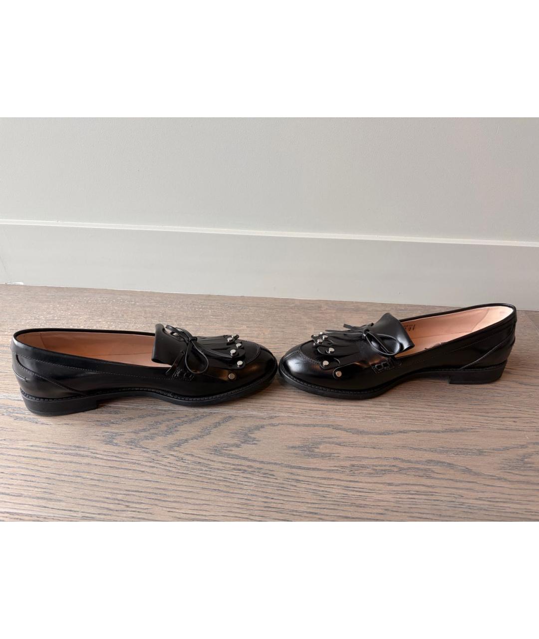 TOD'S Черные кожаные лоферы, фото 6
