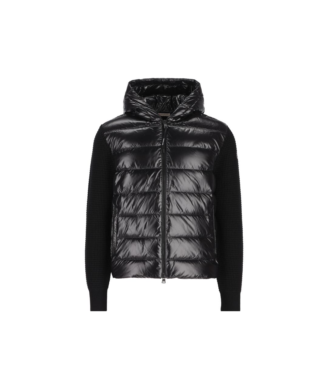 MONCLER Черный шерстяной кардиган, фото 5