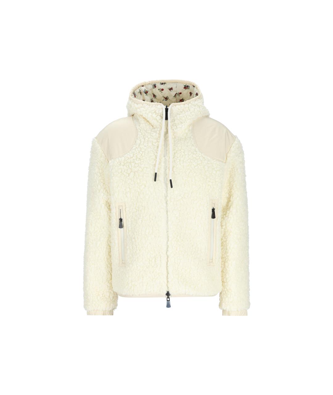 MONCLER GRENOBLE Белая полиэстеровая куртка, фото 7