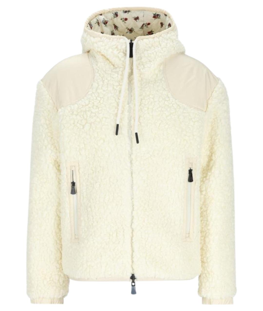MONCLER GRENOBLE Белая полиэстеровая куртка, фото 1