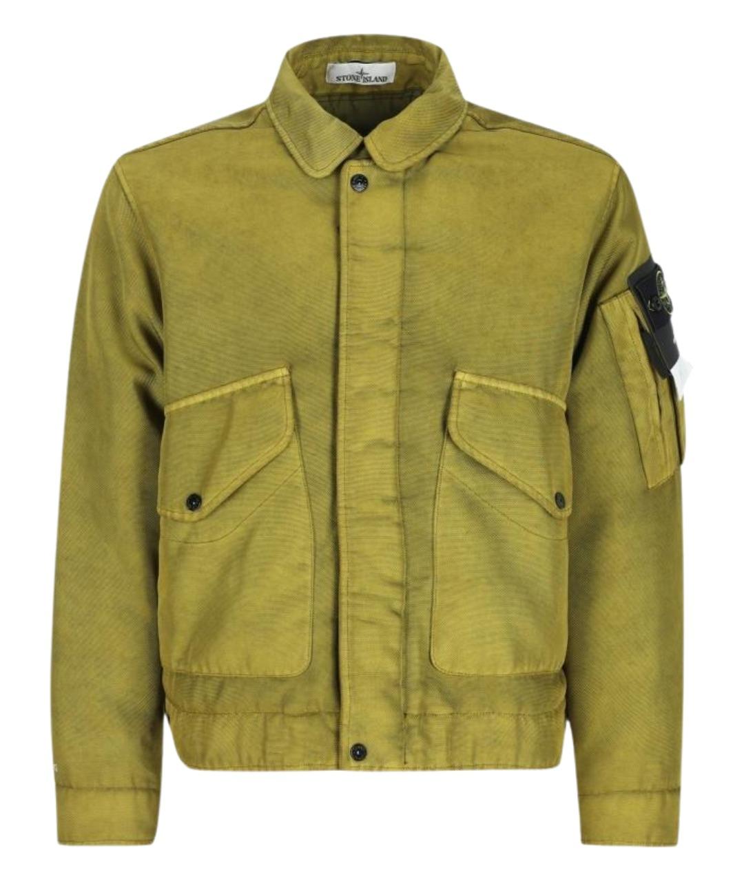 STONE ISLAND Зеленая полиамидовая куртка, фото 1