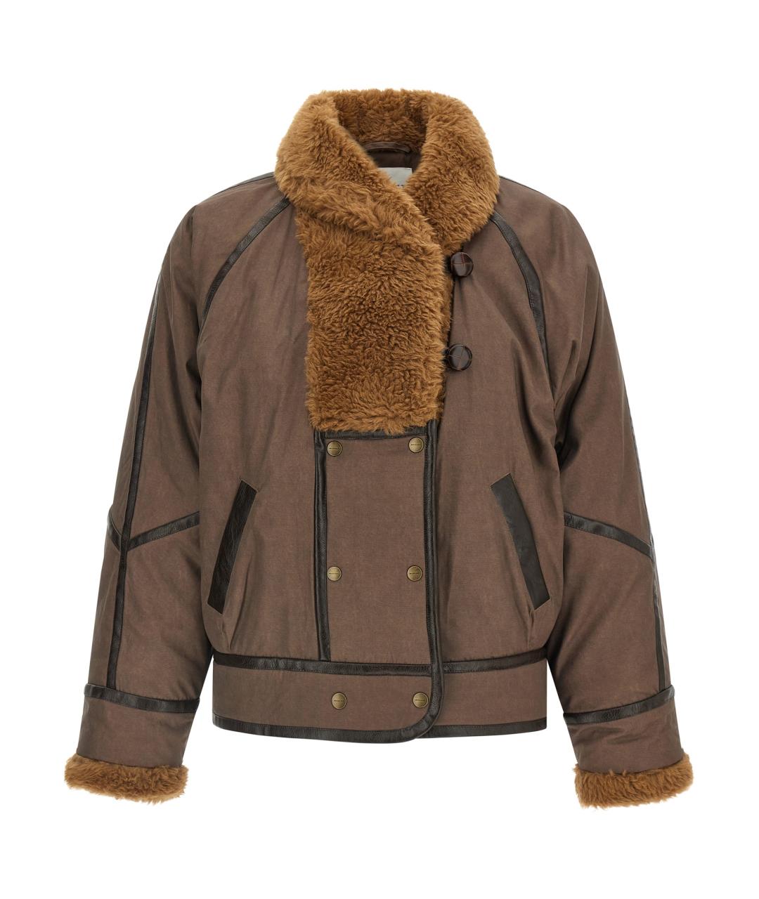 ISABEL MARANT ETOILE Коричневая полиэстеровая куртка, фото 1
