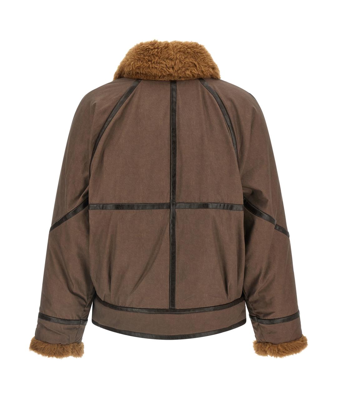 ISABEL MARANT ETOILE Коричневая полиэстеровая куртка, фото 2