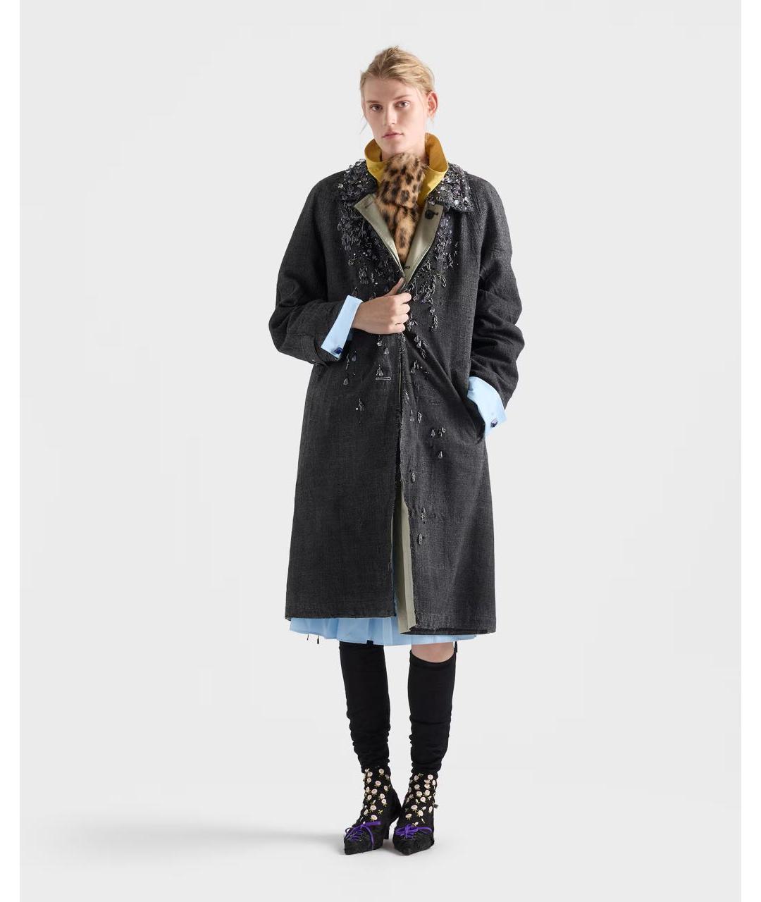 PRADA Шерстяное пальто, фото 2