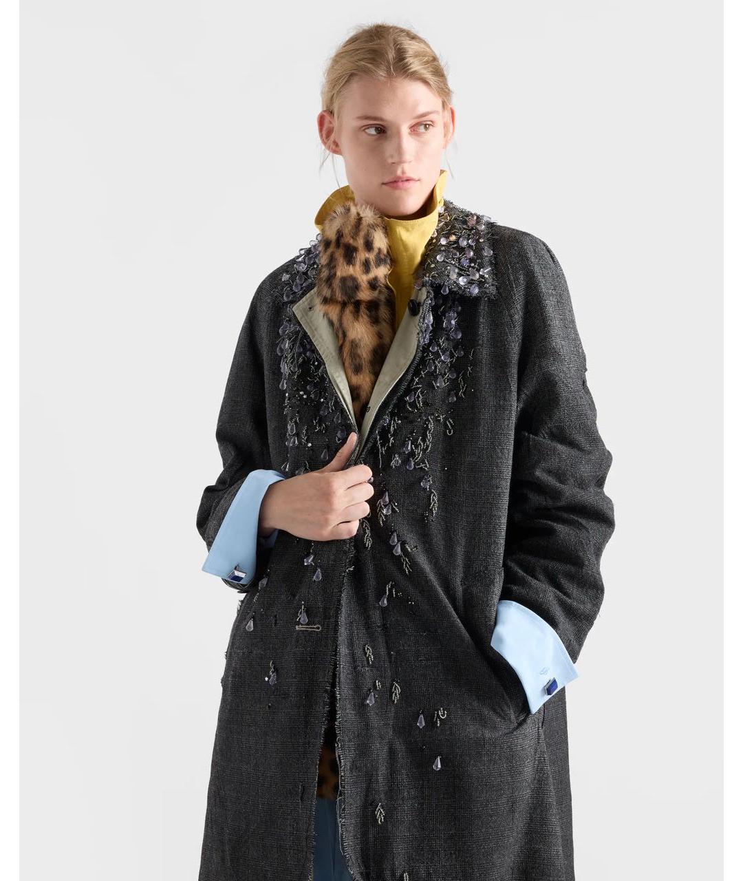 PRADA Шерстяное пальто, фото 3