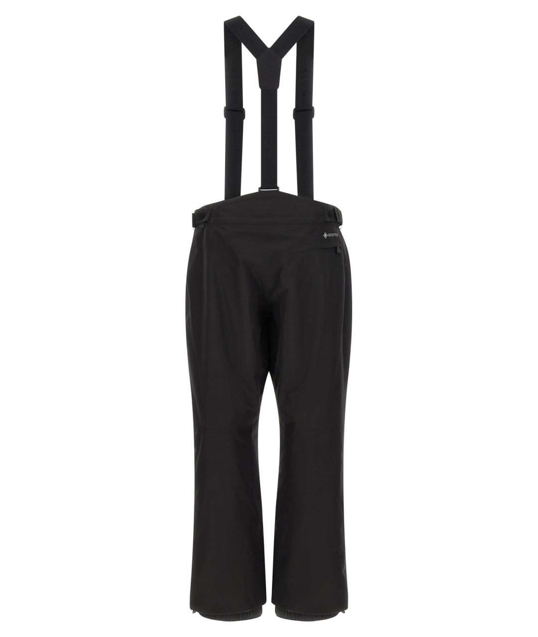 MONCLER GRENOBLE Черные полиамидовые повседневные брюки, фото 2