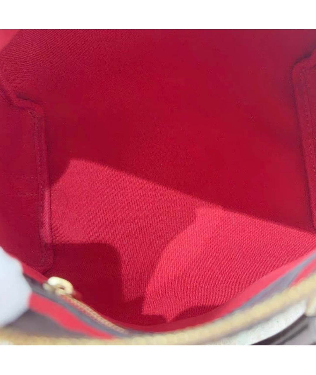 LOUIS VUITTON Коричневая кожаная сумка через плечо, фото 7