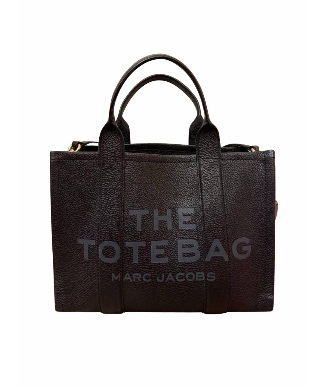 MARC JACOBS Черная кожаная сумка тоут, фото 1