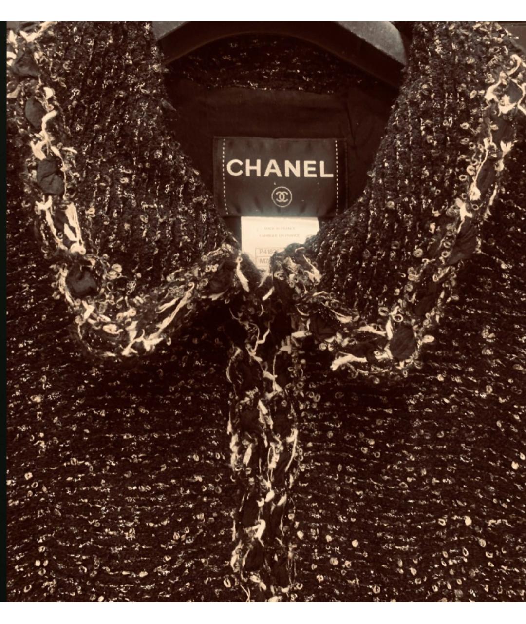 CHANEL Серый шерстяной жакет/пиджак, фото 4