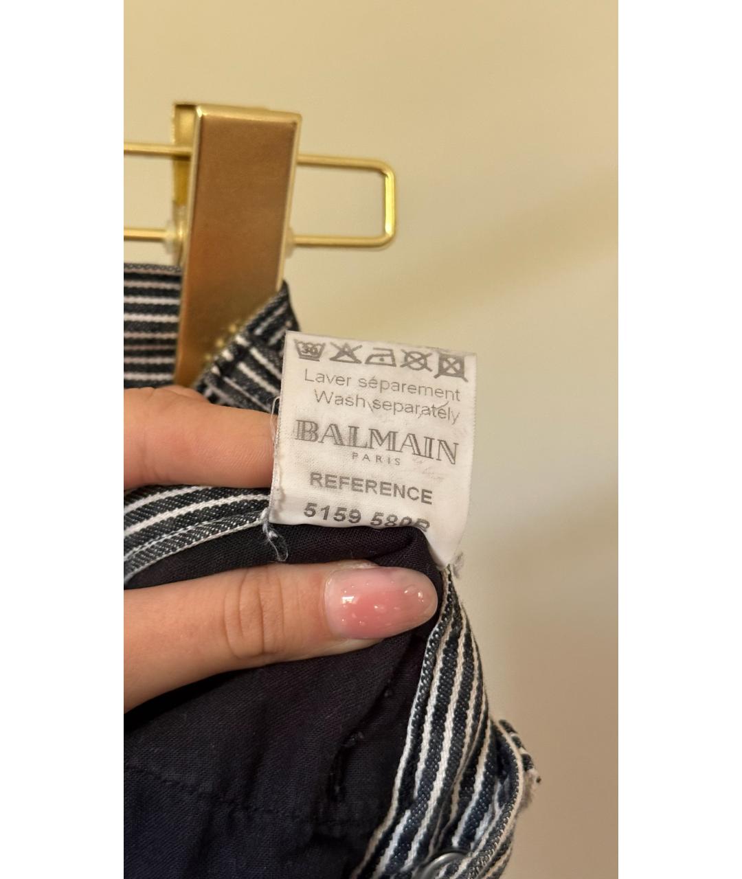 BALMAIN Черные прямые джинсы, фото 7