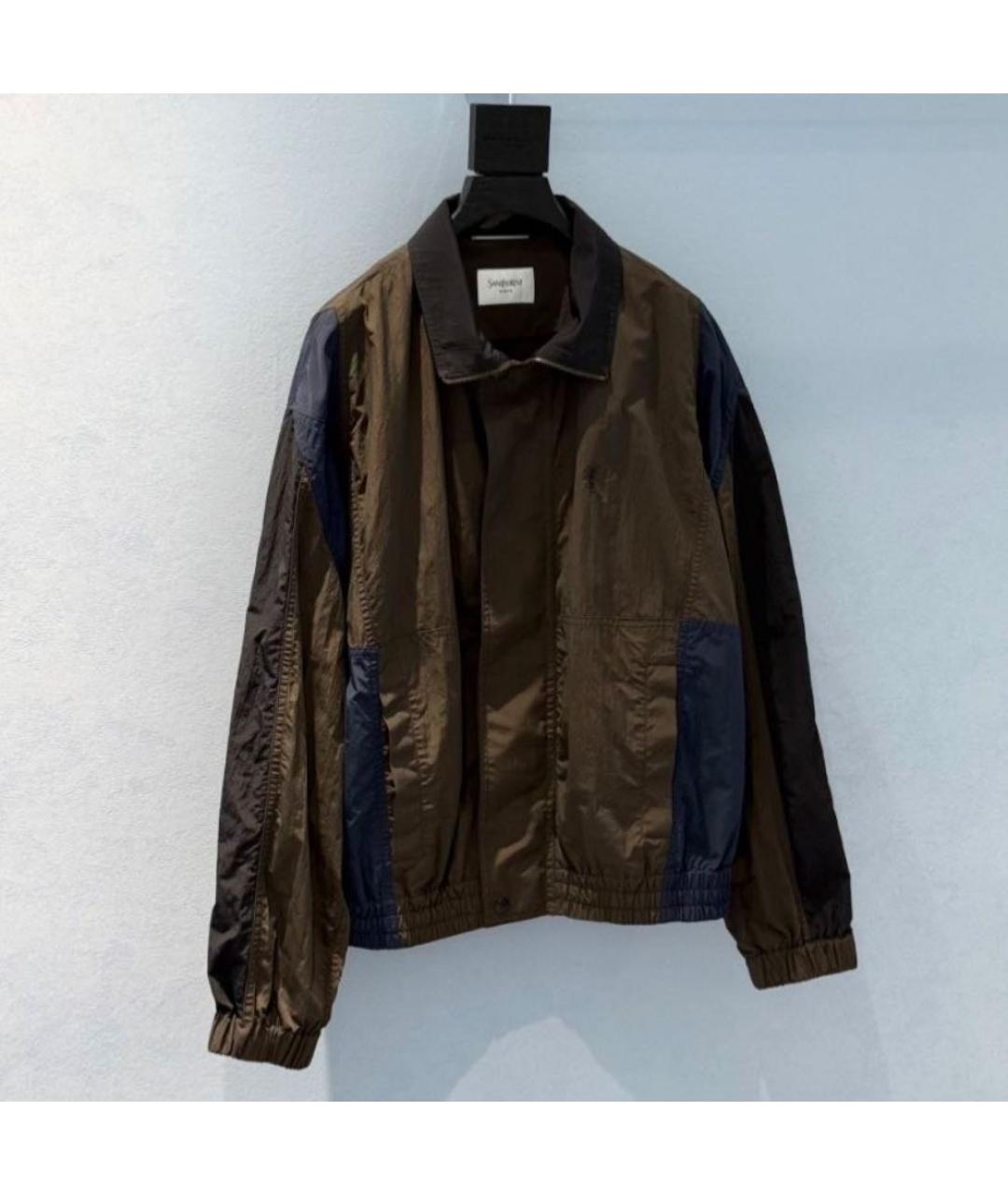 SAINT LAURENT Коричневая куртка, фото 4