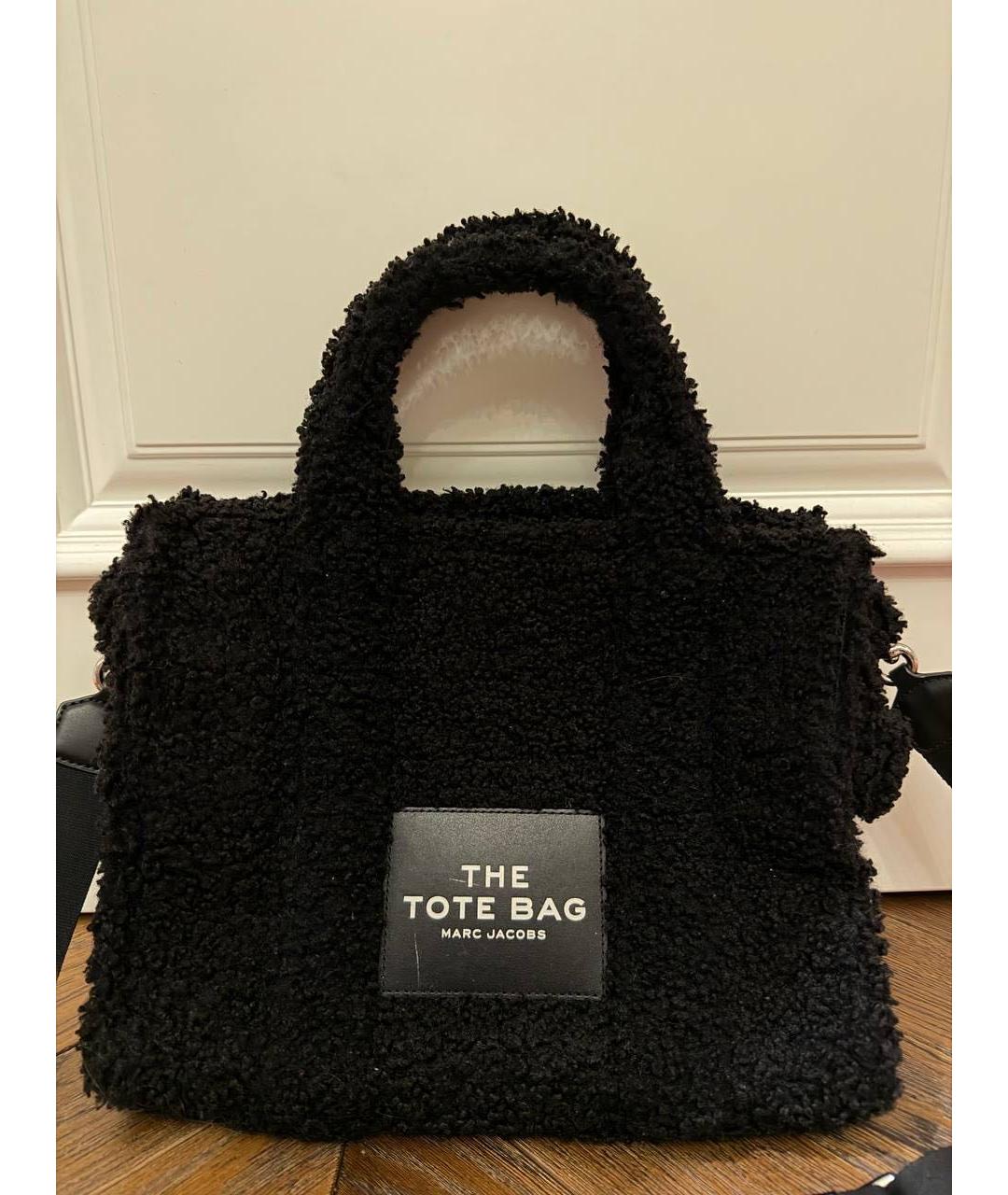 MARC JACOBS Черная шерстяная сумка тоут, фото 4