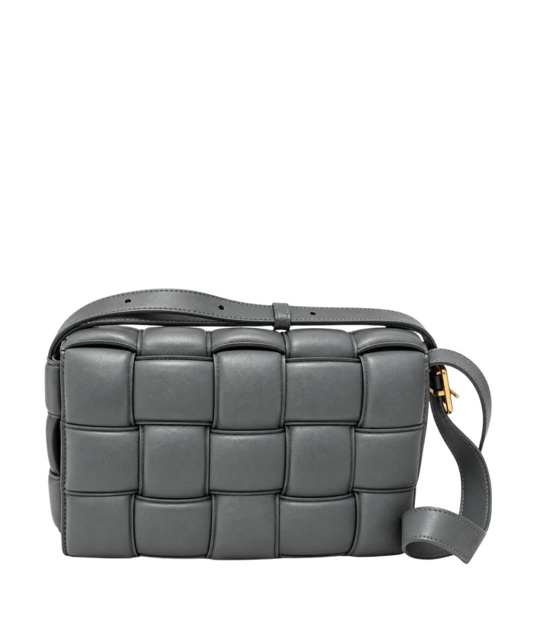 BOTTEGA VENETA Серая кожаная сумка через плечо, фото 1