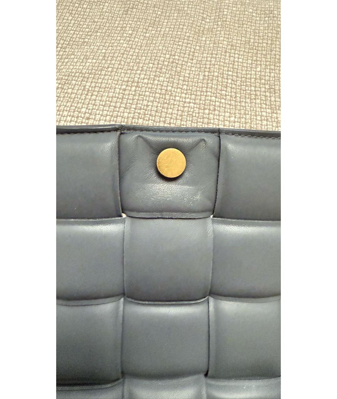 BOTTEGA VENETA Серая кожаная сумка через плечо, фото 6