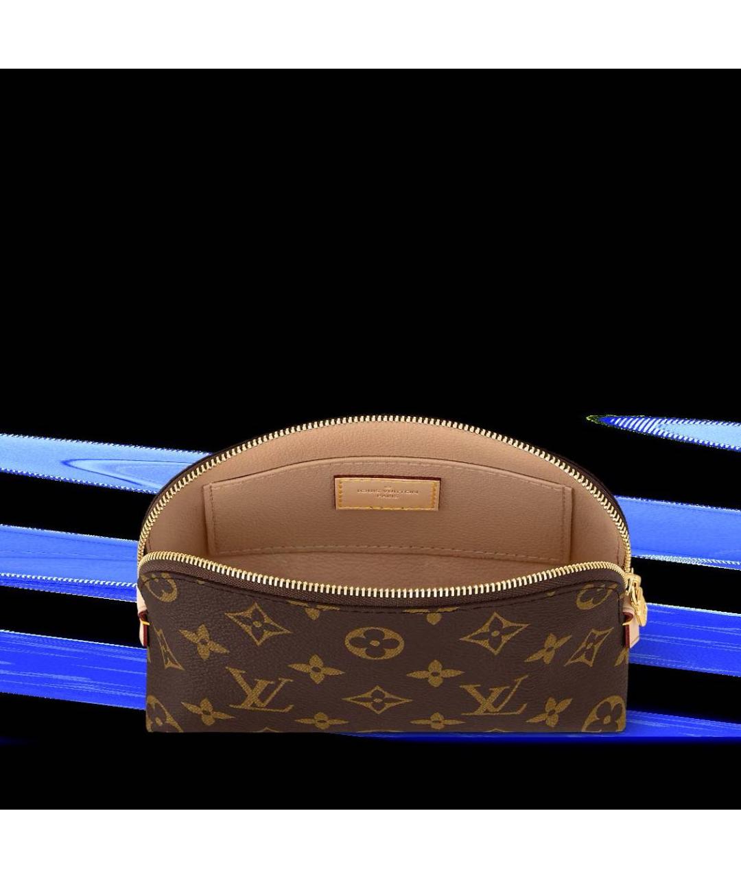 LOUIS VUITTON Коричневая косметичка, фото 2