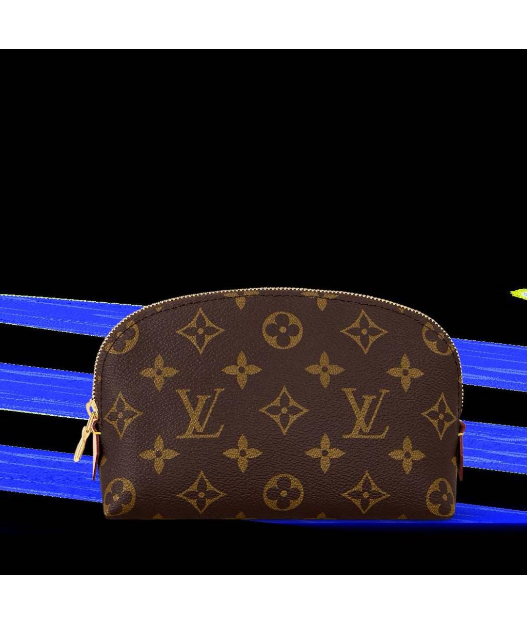 LOUIS VUITTON Коричневая косметичка, фото 8