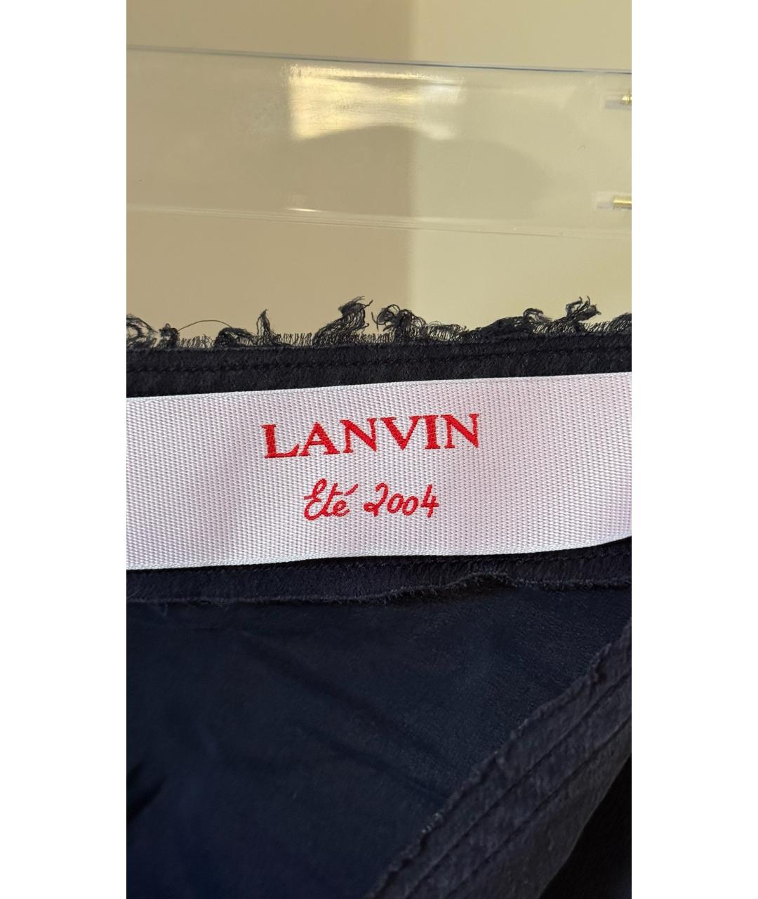 LANVIN Черная юбка миди, фото 3