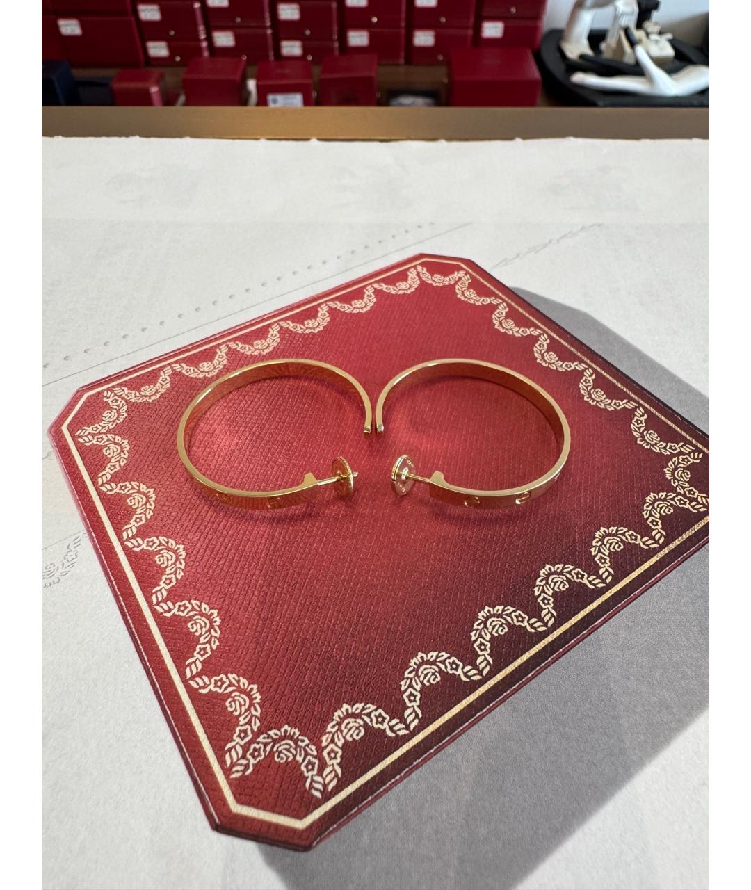 CARTIER Золотые серьги из розового золота, фото 4