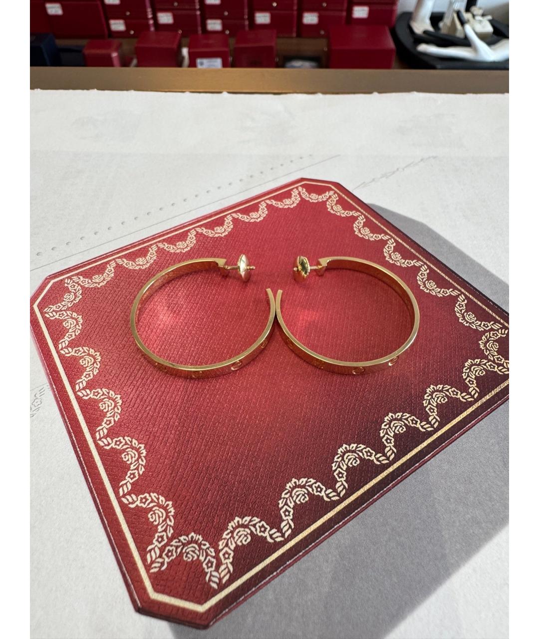 CARTIER Золотые серьги из розового золота, фото 3