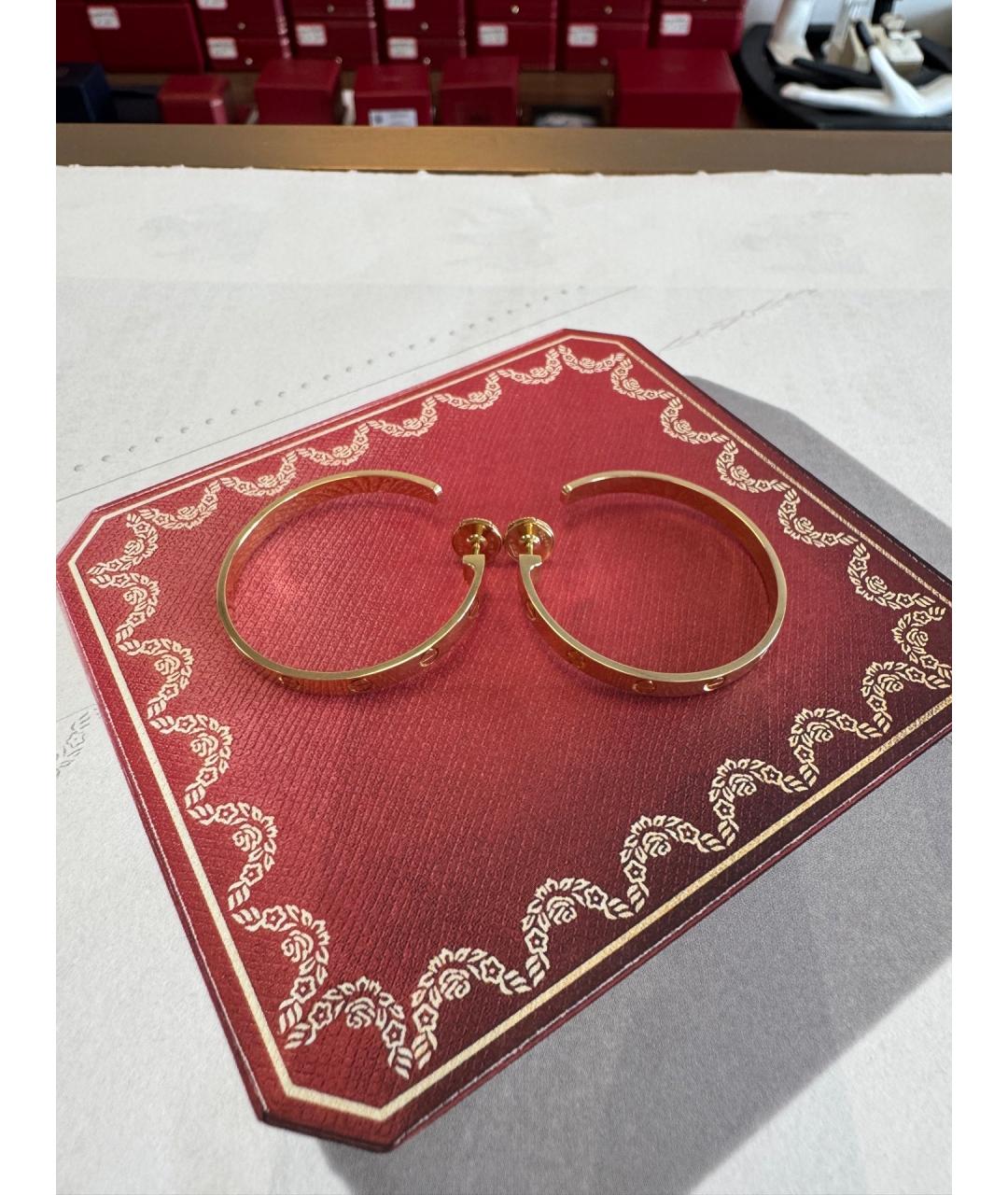 CARTIER Золотые серьги из розового золота, фото 2