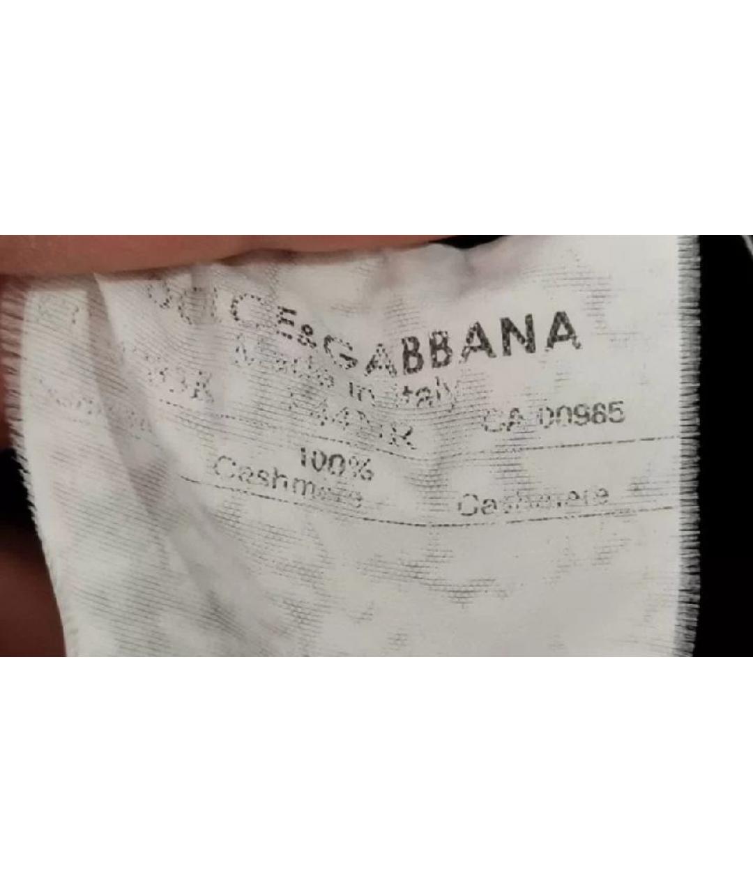 DOLCE&GABBANA Черный кашемировый джемпер / свитер, фото 6