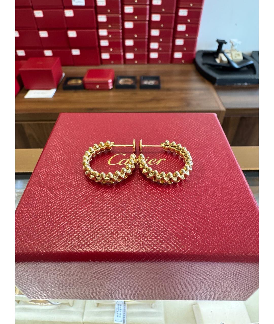 CARTIER Золотые серьги из розового золота, фото 2