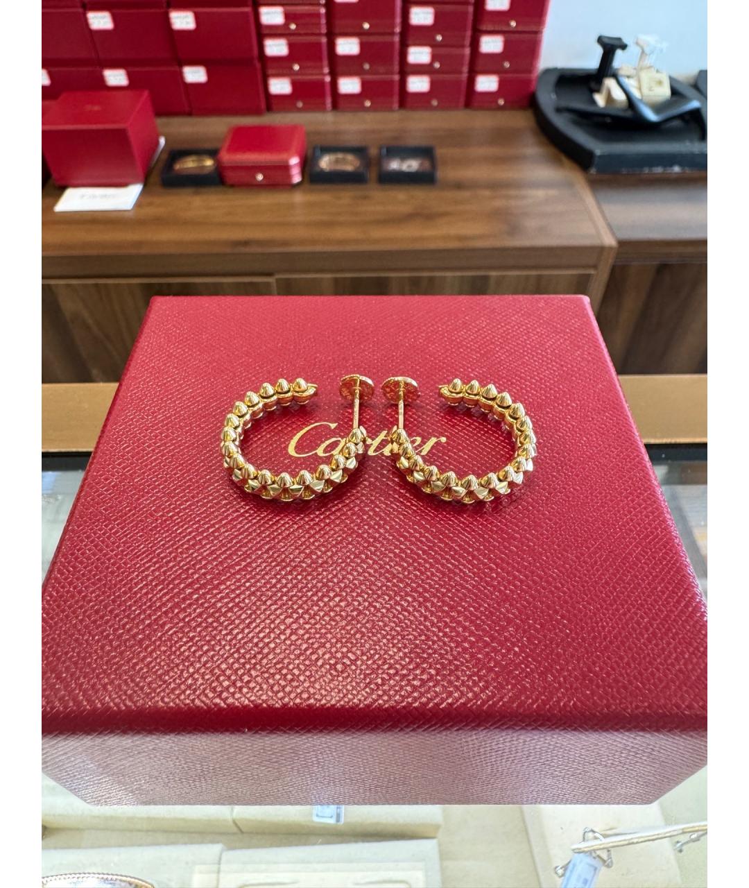 CARTIER Золотые серьги из розового золота, фото 3