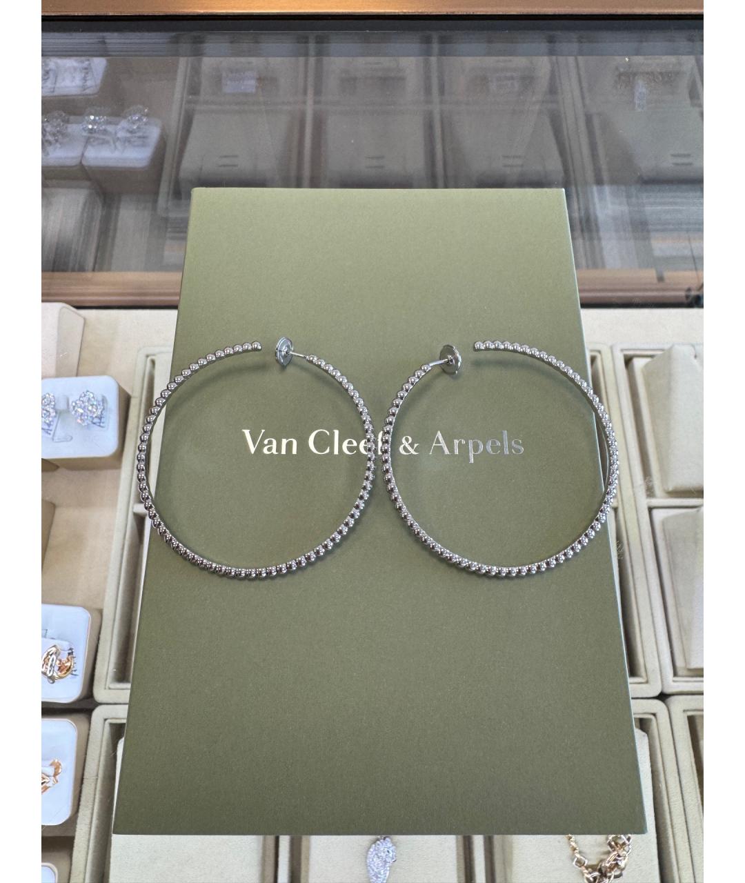 VAN CLEEF & ARPELS Серебряные серьги из белого золота, фото 2