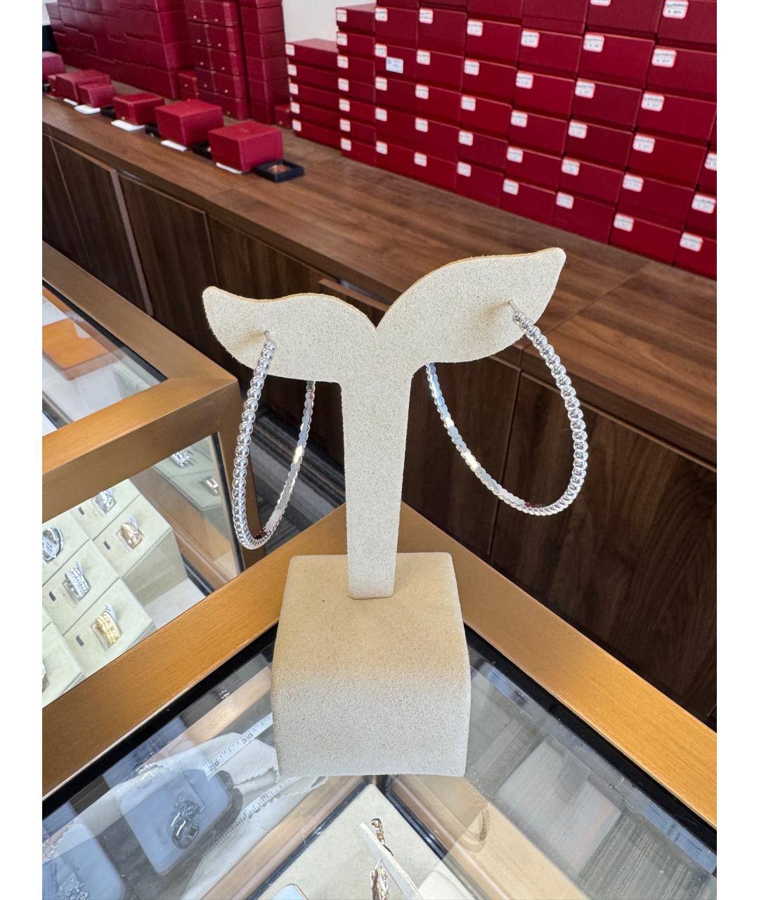 VAN CLEEF & ARPELS Серебряные серьги из белого золота, фото 6