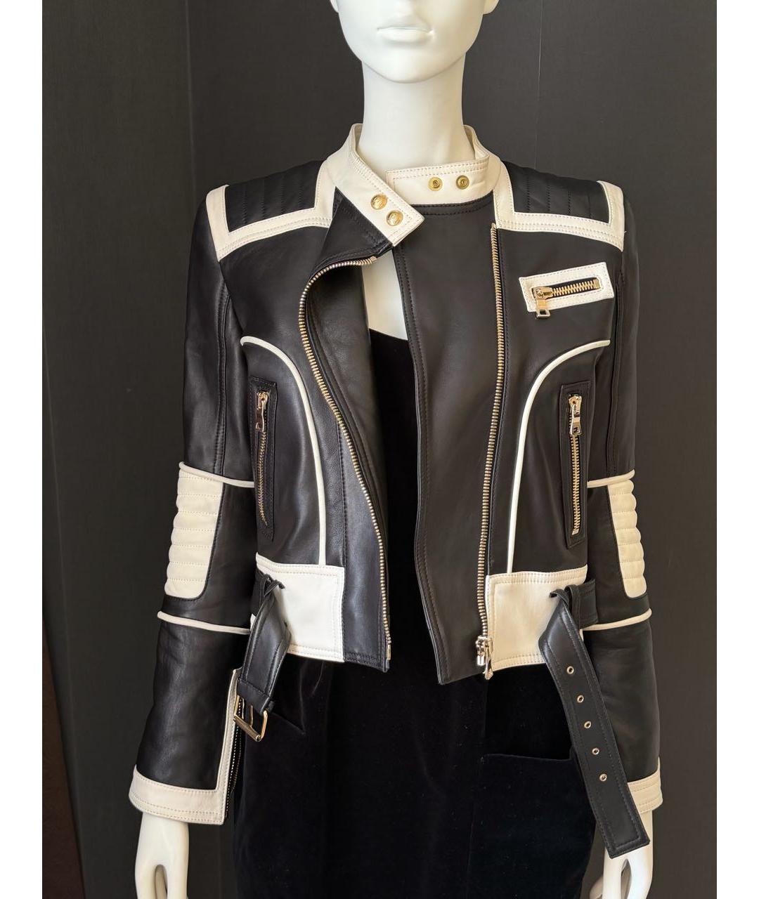 BALMAIN Черная кожаная куртка, фото 9