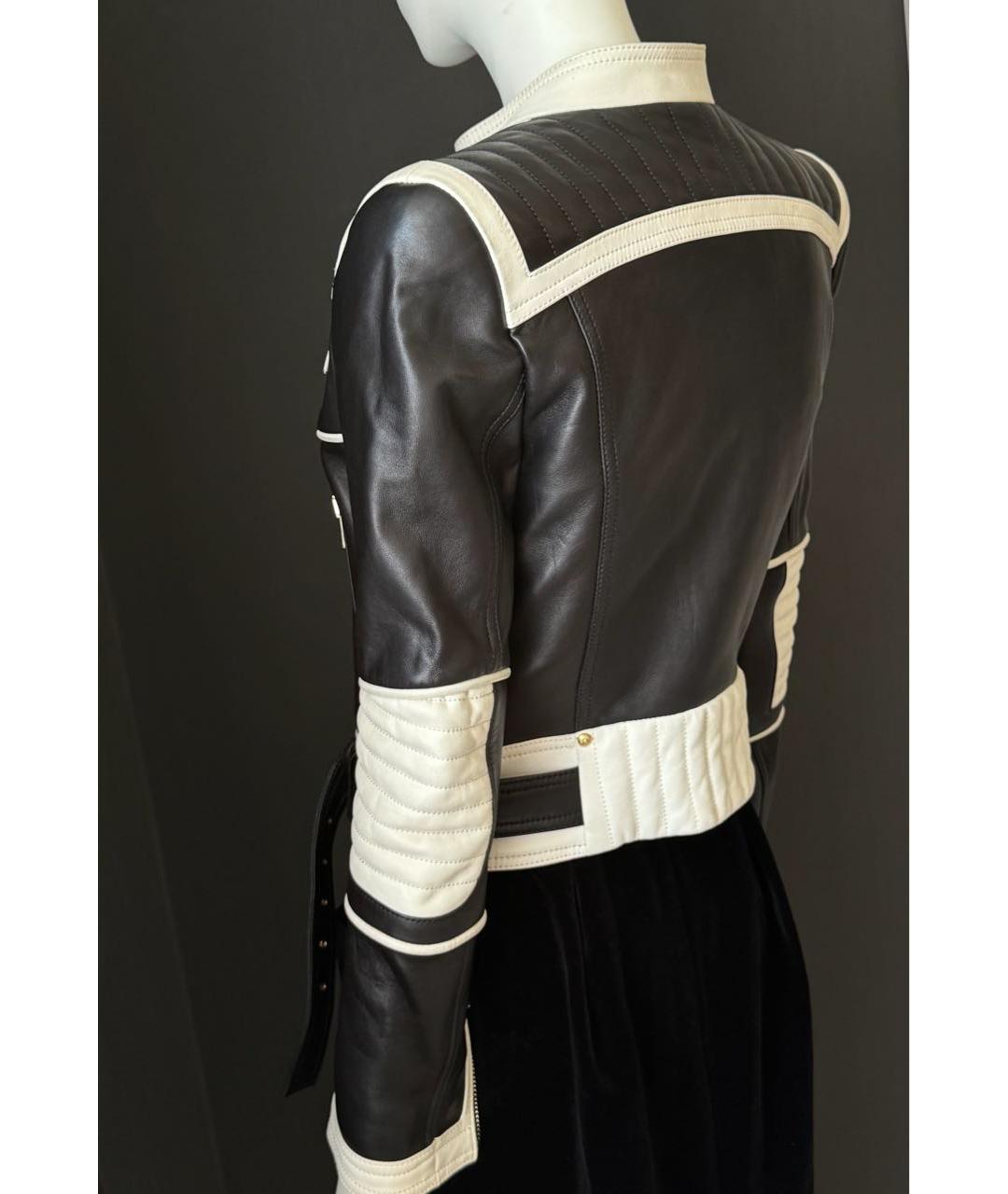 BALMAIN Черная кожаная куртка, фото 4
