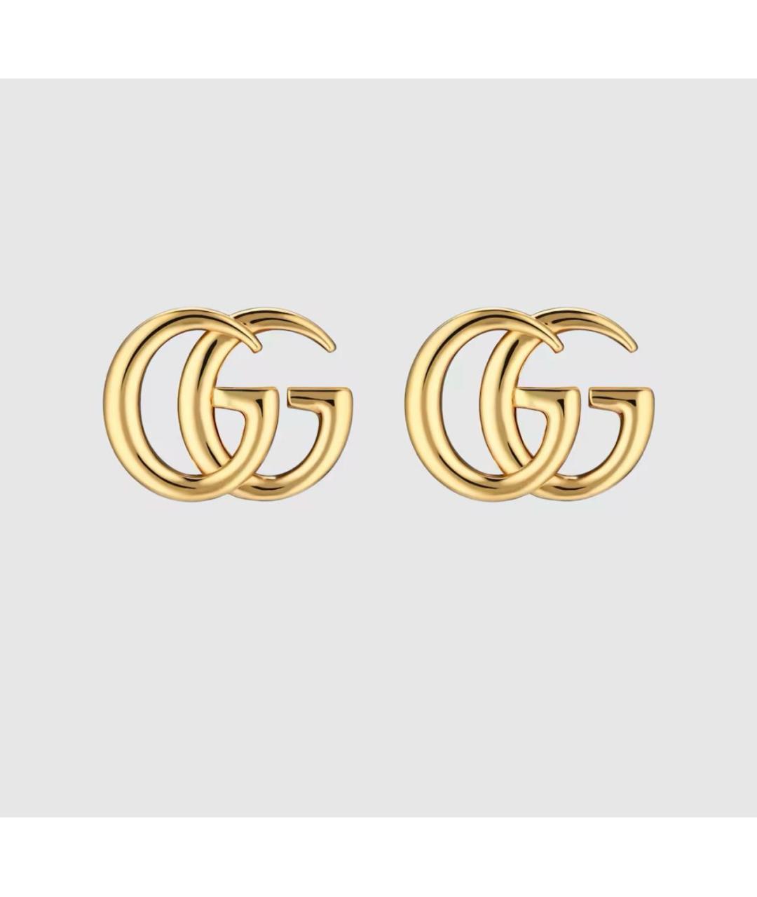GUCCI Золотые латунные серьги, фото 6