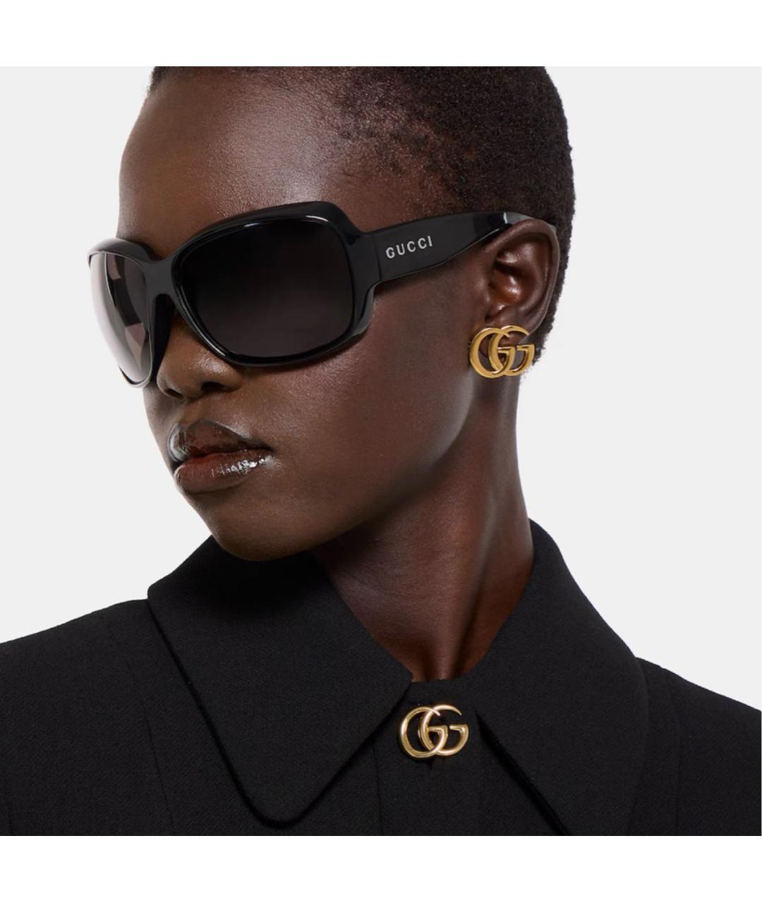 GUCCI Золотые латунные серьги, фото 3