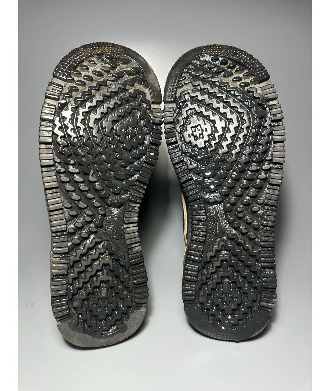 NIKE Черные нубуковые высокие кроссовки / кеды, фото 8