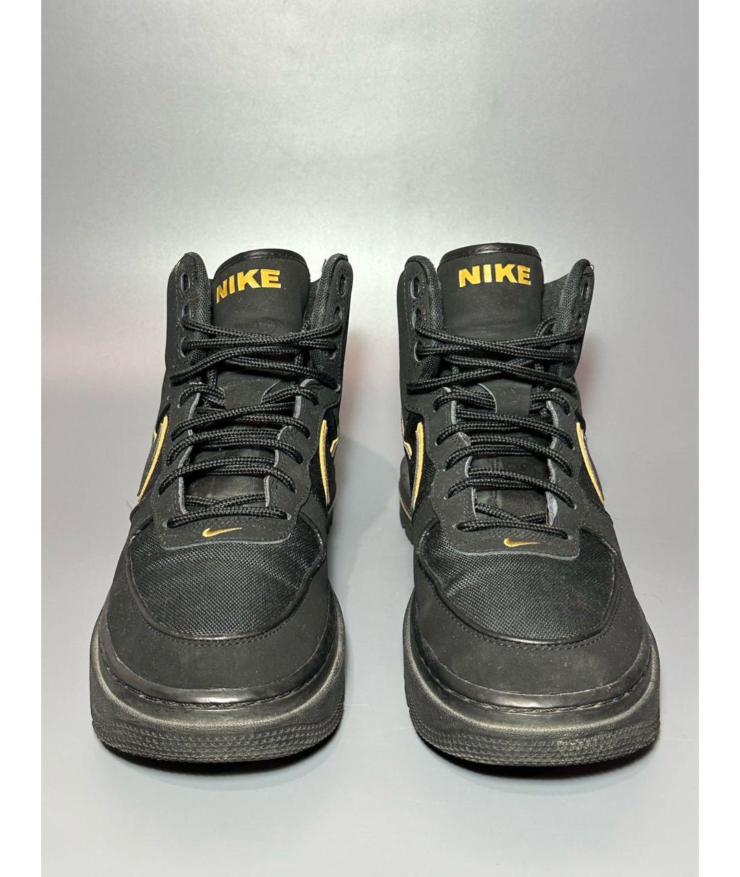NIKE Черные нубуковые высокие кроссовки / кеды, фото 2
